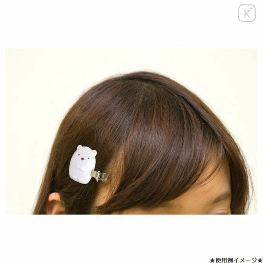 Japan San-X Hair Clip 2pcs Set - Shirokuma - 3