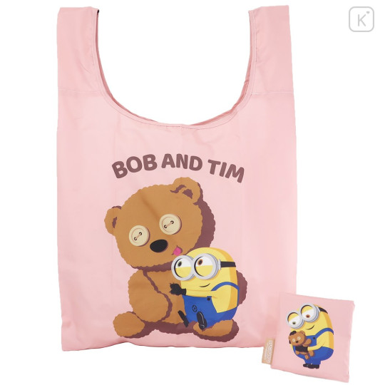 Japan Minions Eco Shopping Bag - Bob & Bear Tim / Love - 1