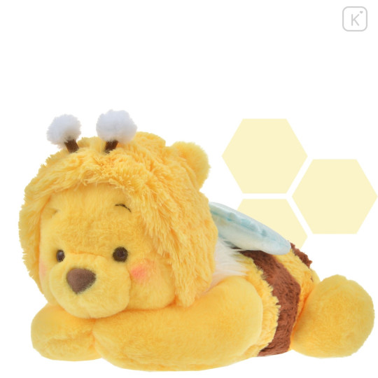 Japan Disney Store Fluffy Plush Tissue Box Cover - Pooh : HoneyBee - 1