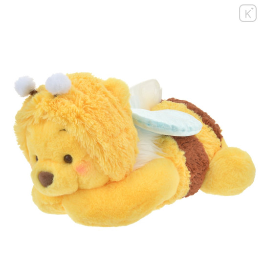 Japan Disney Store Fluffy Plush Tissue Box Cover - Pooh : HoneyBee - 7