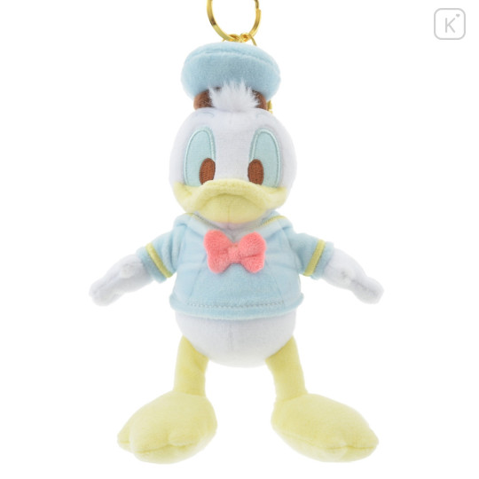 Japan Disney Store Fluffy Plush Keychain - Donald Duck : Pastel JP Style - 1