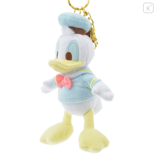 Japan Disney Store Fluffy Plush Keychain - Donald Duck : Pastel JP Style - 2