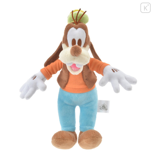 Japan Disney Store Fluffy Plush Keychain - Goofy : Pastel JP Style - 1