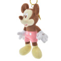 Japan Disney Store Fluffy Plush Keychain - Mickey Mouse : Pastel JP Style - 2