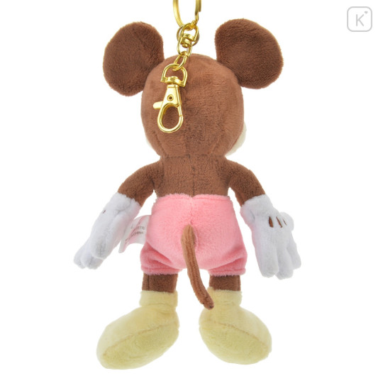 Japan Disney Store Fluffy Plush Keychain - Mickey Mouse : Pastel JP Style - 3