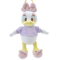 Japan Disney Store Fluffy Plush Keychain - Daisy Duck / Pastel JP Style - 1