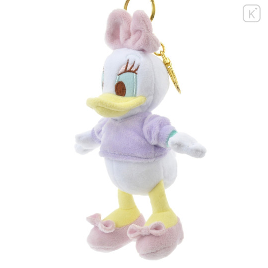 Japan Disney Store Fluffy Plush Keychain - Daisy Duck / Pastel JP Style - 2
