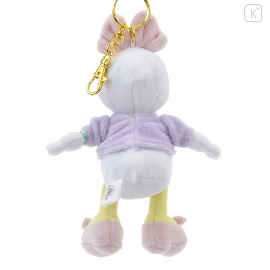 Japan Disney Store Fluffy Plush Keychain - Daisy Duck / Pastel JP Style - 3