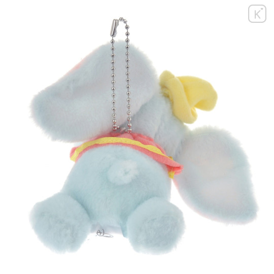 Japan Disney Store Fluffy Plush Ballchain - Dumbo : Pastel Sleeping Baby - 3