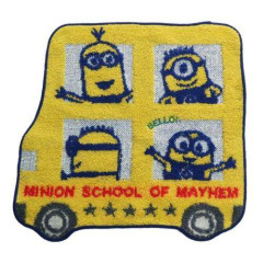Japan Minions Jacquard Wash Towel - School Bus