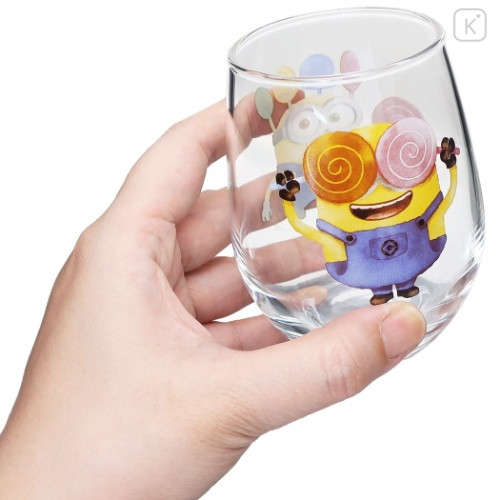 Japan Minions Round Glass Tumbler - Bob & Candy - 2