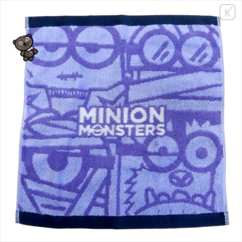 Japan Minions Jacquard Wash Towel - Purple - 1