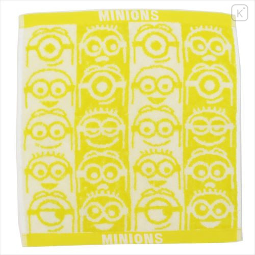 Japan Minions Jacquard Wash Towel - Faces / Yellow - 1
