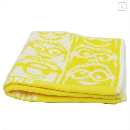 Japan Minions Jacquard Wash Towel - Faces / Yellow - 2