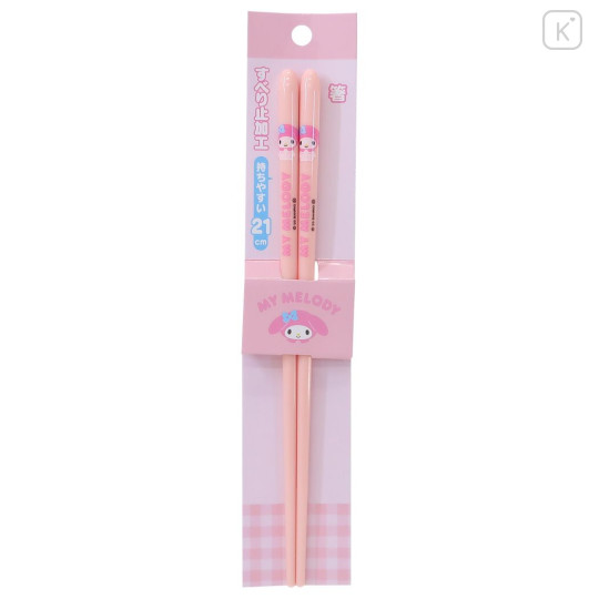 Japan Sanrio Chopsticks 21cm - My Melody : Light Pink - 4