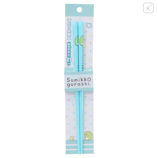 Japan San-X Chopsticks 21cm - Penguin? / Light Blue - 4