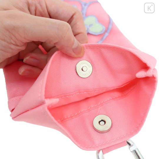Japan Sanrio Gadget Pocket Sacoche & Neck Strap - My Melody / Pink - 4