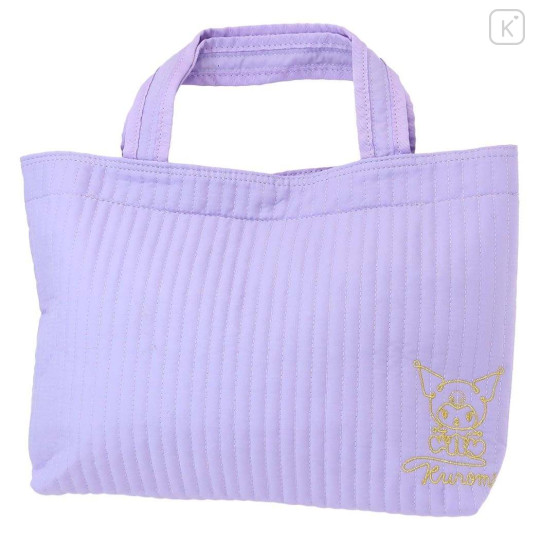 Japan Sanrio Mini Tote Bag - Kuromi / Purple - 1