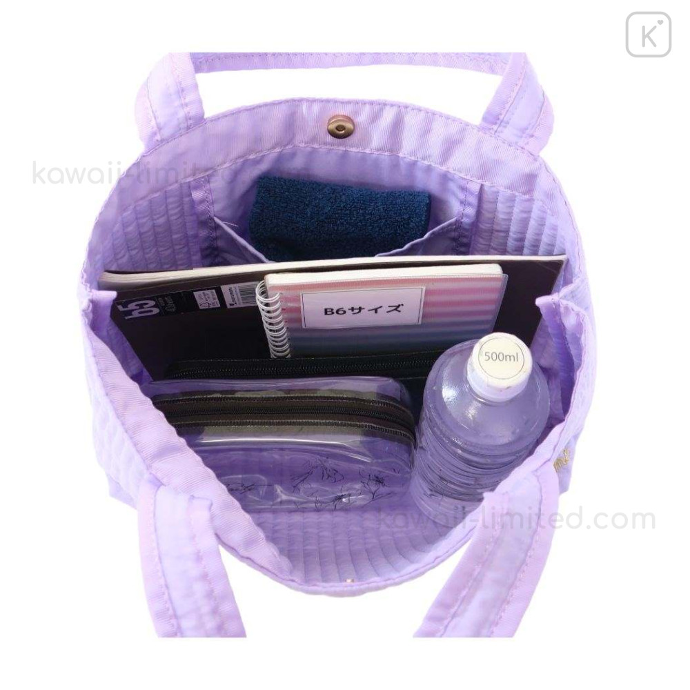 Mini Rubber Tote Bag Purple