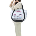Japan Sanrio Balloon Insulated Cooler Tote Bag - Hello Kitty / White - 5