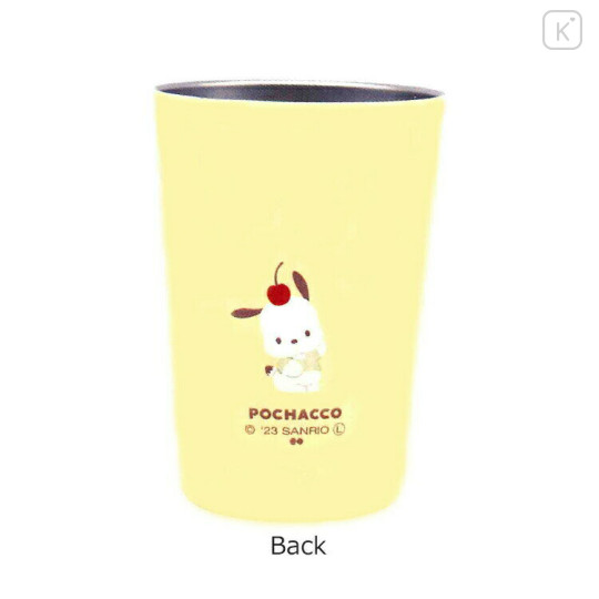 Japan Sanrio Steel Tumbler - Pochacco : Cherry Soda - 2