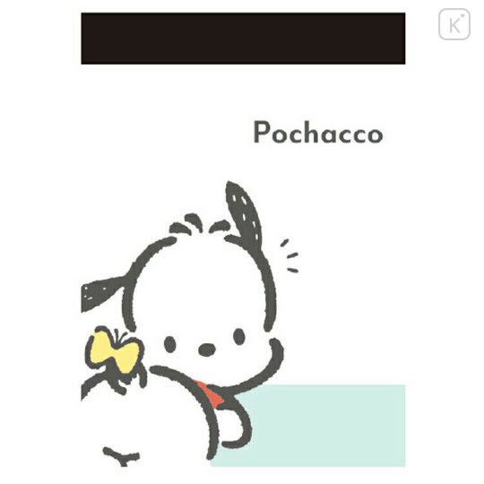Japan Sanrio Mini Notepad - Pochacco / Butt Butterfly - 1