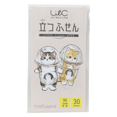 Japan Mofusand Sticky Notes Stand - Cat / Coffee