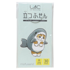 Japan Mofusand Sticky Notes Stand - Cat / Shark Thank You