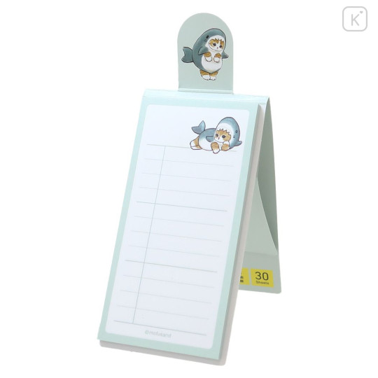 Japan Mofusand Sticky Notes Stand - Cat / Shark Thank You - 2