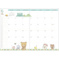 Japan San-X B6 Monthly Schedule Book - Rilakkuma Yellow 2024 - 5