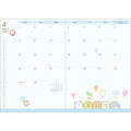 Japan San-X B6 Monthly Schedule Book - Sumikko Gurashi Picnic 2024 - 3