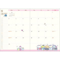 Japan San-X B6 Monthly Schedule Book - Sumikko Gurashi Crane Game 2024 - 4