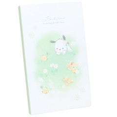 Japan Sanrio Memo Pad with Cover - Pochacco / Garden