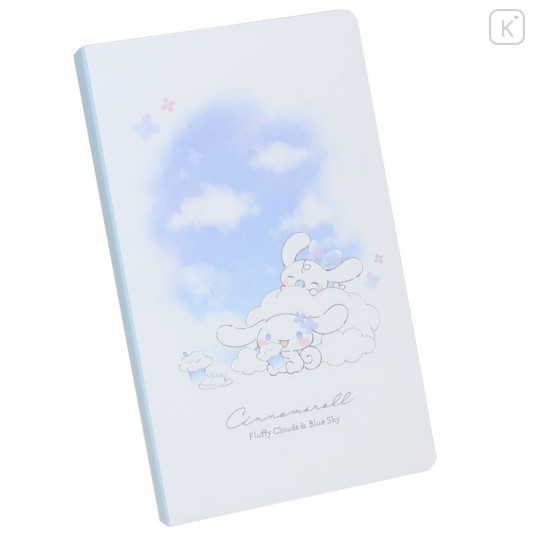 Japan Sanrio Memo Pad with Cover - Cinnamoroll / Blue Sky - 1