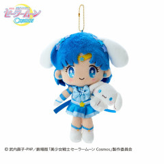 Japan Sanrio Original × Sailor Moon Cosmos Mascot Holder - Sailor Mercury × Cinnamoroll