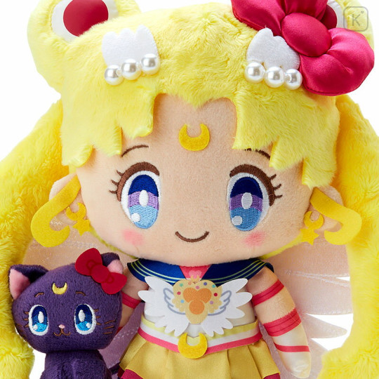 Japan Sanrio Original × Sailor Moon Cosmos Stuffed Toy - Sailor Moon × Luna - 3