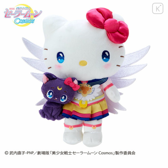 Japan Sanrio Original × Sailor Moon Cosmos Stuffed Toy - Hello Kitty × Luna - 1