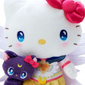 Japan Sanrio Original × Sailor Moon Cosmos Stuffed Toy - Hello Kitty × Luna - 3