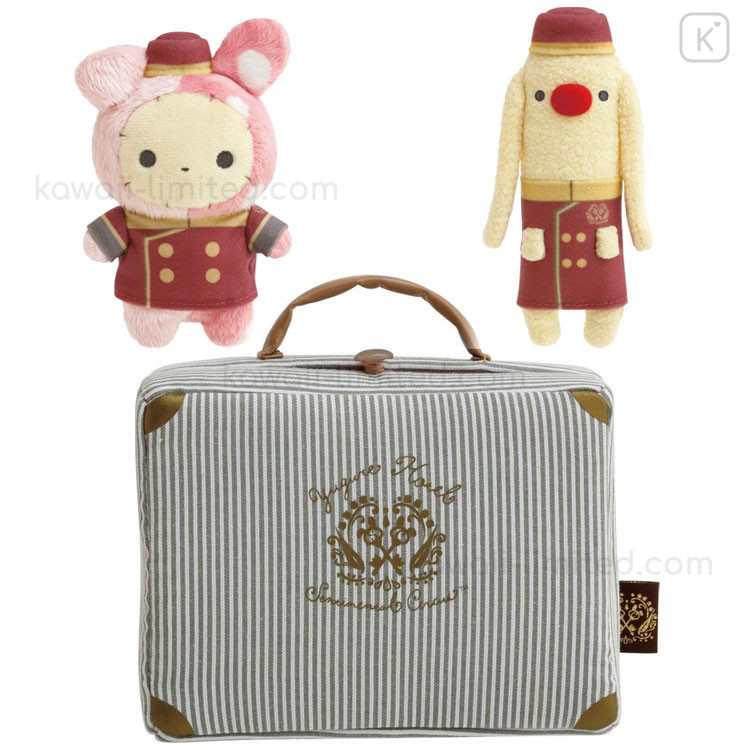 Japan San-X Plush Set with Trunk Bag - Sentimental Circus / Mysterious Hotel