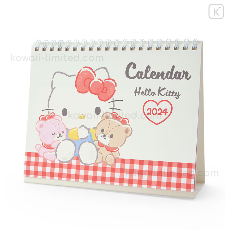 Sanrio 702366 Hello Kitty Die Cut Calendar 2024 Free Standard