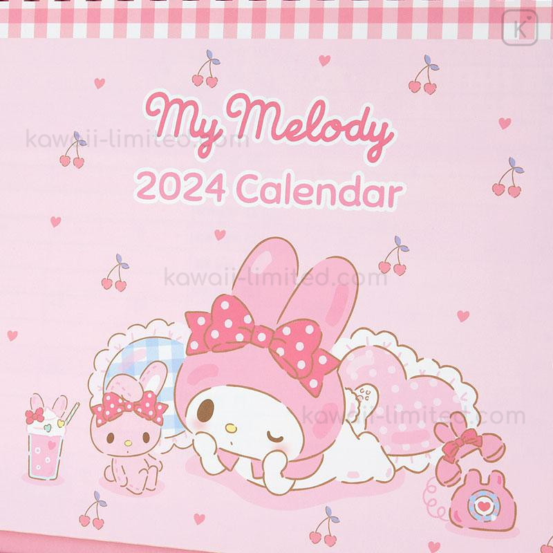 Japan Sanrio Original Ring Calendar My Melody 2024 Kawaii Limited