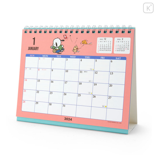 Japan Sanrio Original Ring Calendar - Pochacco 2024 | Kawaii Limited