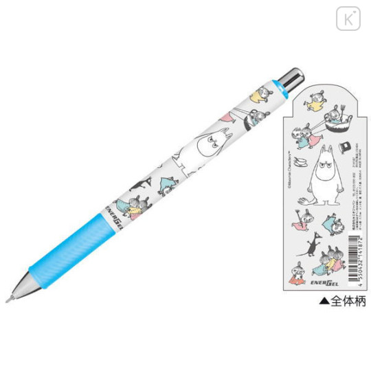 Japan Moomin EnerGel Ballpoint Pen - Moomintroll & Little My - 1