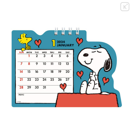 Japan Peanuts Ring Calendar - Snoopy 2024 / Woodstock - 1