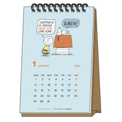 Japan Peanuts Ring Calendar - Snoopy 2024 / Friends Blue
