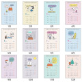Japan Peanuts Ring Calendar - Snoopy 2024 / Friends Blue - 2