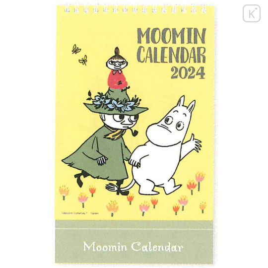 Japan Moomin Ring Calendar 2024 / Friends Yellow Kawaii Limited