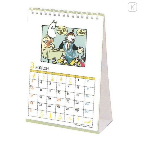 Japan Moomin Ring Calendar - 2024 / Friends Yellow - 2