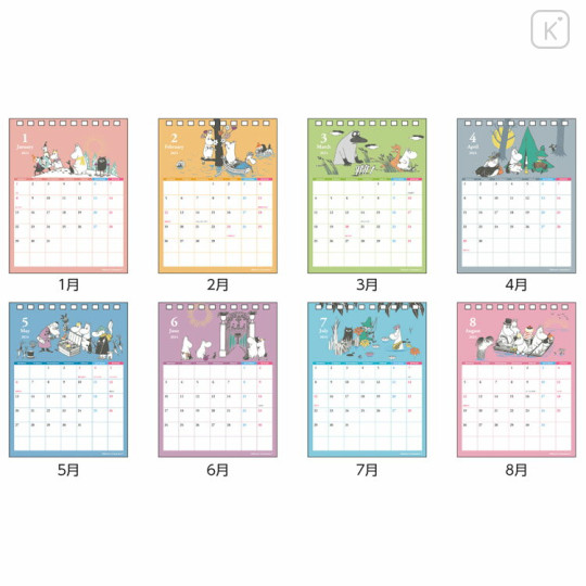 Japan Moomin Ring Calendar - 2024 : Outdoor - 2