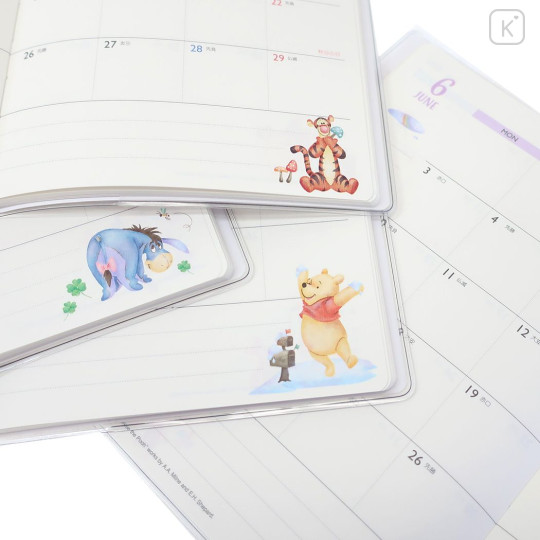 Japan Disney B6 Schedule Book - 2024 : Winnie The Pooh & Piglet - 4